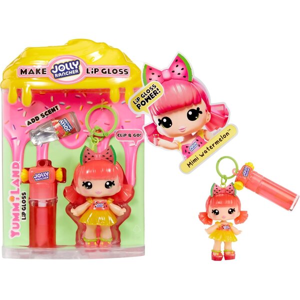 Yummiland Mimi Melancia JOLLY RANCHER Boneca com brilho labial Kit DIY 4+