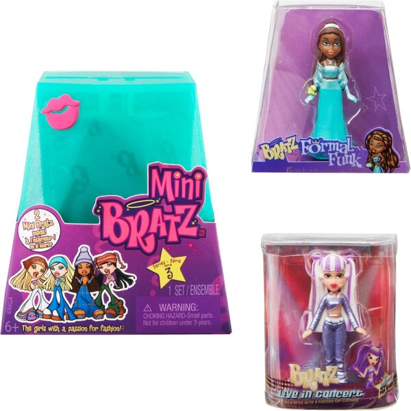 Mini Bratz Serie 3: 24 Figure Collezionabili con Packaging a Sorpresa e Display Impilabile