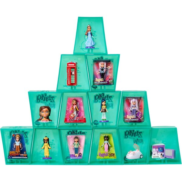 Mini Bratz Serie 3: 24 Sammelfiguren mit Überraschungsverpackung und stapelbarem Display