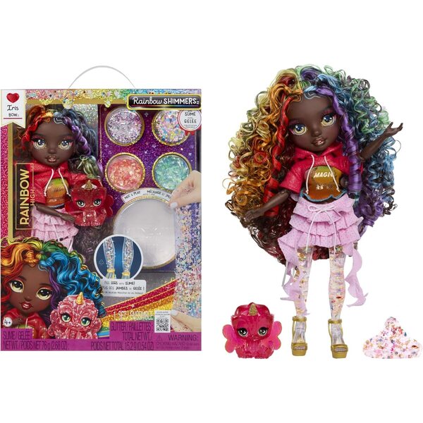 Rainbow High Iris mit Regenbogenschleim – 28 cm große Modepuppe mit Kreativset