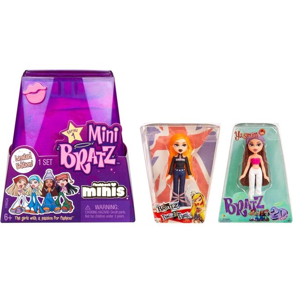 Bratz Minis Serie 1–2 Y2K-Minispielzeug mit Sammelverpackung