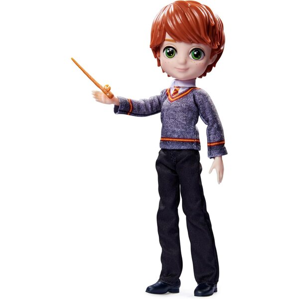 Ron Weasley 20 cm große Puppe mit Hogwarts-Uniform und Zauberstab – Zauberwelt