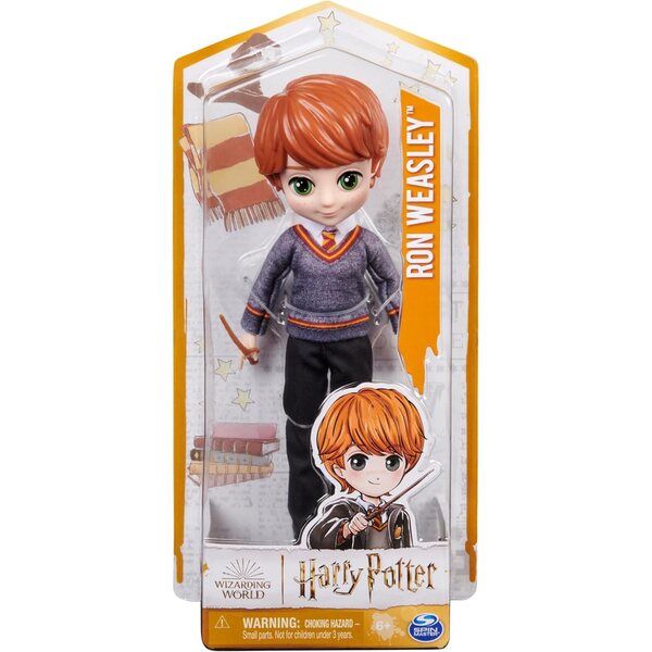 Ron Weasley 20 cm große Puppe mit Hogwarts-Uniform und Zauberstab – Zauberwelt