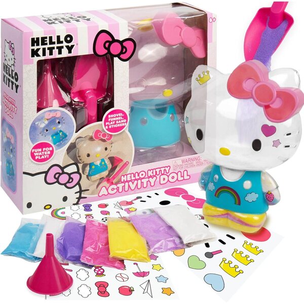 Hello Kitty Activity Doll - Herbruikbaar zintuiglijk speelgoed met zand en water voor kinderen