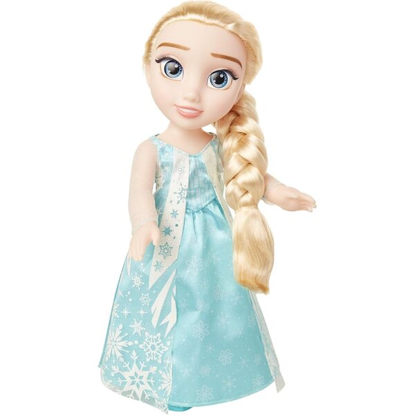 Disney Frozen Elsa pop met blauwe jurk en sprankelende cape, 35 cm, vanaf 3 jaar