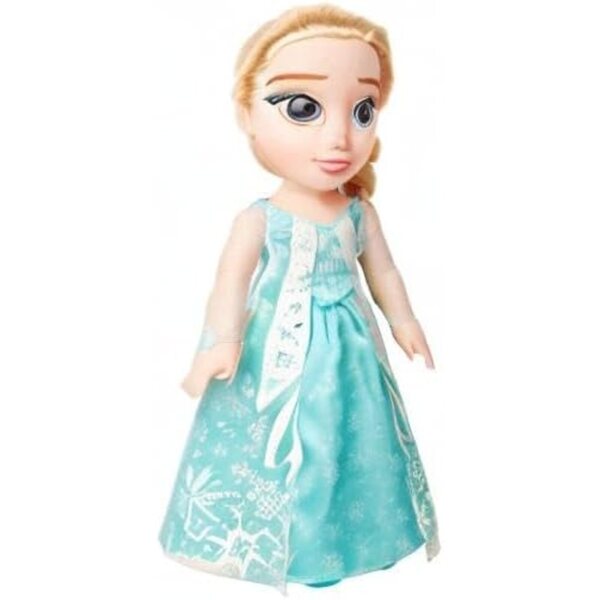 Disney Frozen Elsa pop met blauwe jurk en sprankelende cape, 35 cm, vanaf 3 jaar