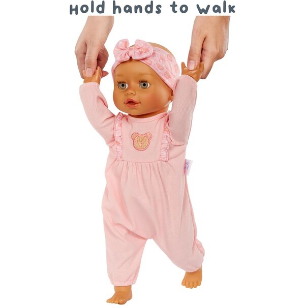 Baby born Lauflern-Olivia: Realistische Puppe mit 6 Funktionen, Spaziergängen, Krabbeln, Geräuschen und Bewegung