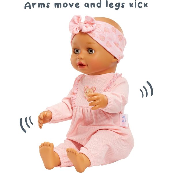 Baby born Lauflern-Olivia: Realistische Puppe mit 6 Funktionen, Spaziergängen, Krabbeln, Geräuschen und Bewegung
