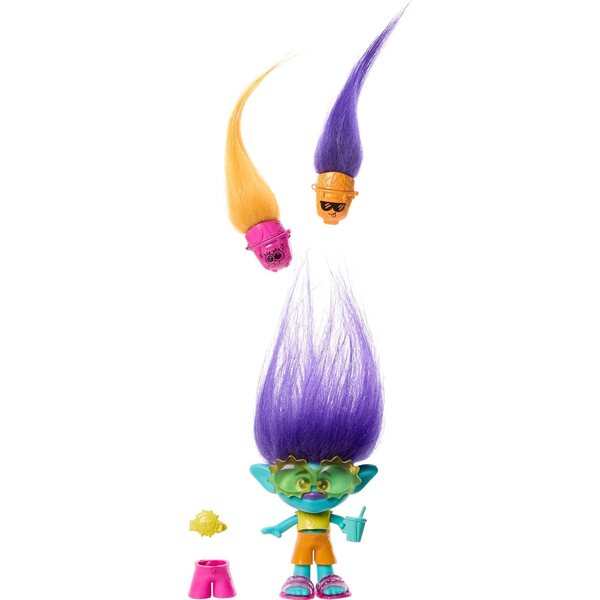 Mattel Trolls Branche DreamWorks avec élastiques à cheveux et accessoires surprenants