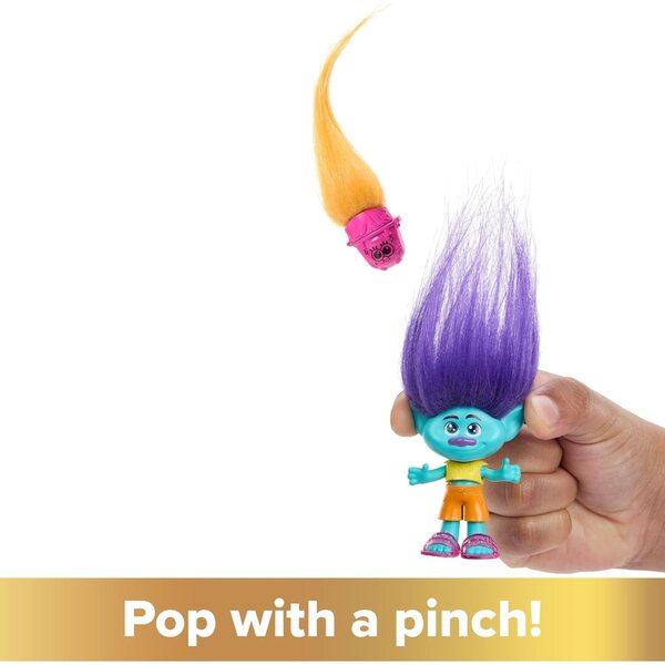 Mattel Trolls DreamWorks Branch con Hair Pops e Accessori Sorprendenti