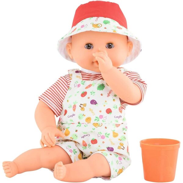 Corolle Bebe Bath Calypso Garden, poupée de bain douce parfumée à la vanille pour enfant à partir de 18 mois