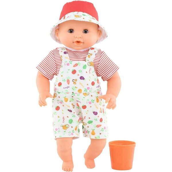 Corolle Bebe Bath Calypso Garden, sanft nach Vanille duftende Badepuppe für Kinder ab 18 Monaten