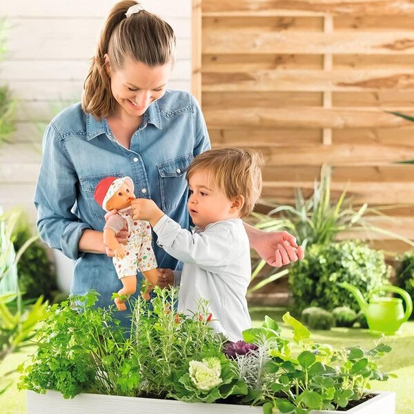 Corolle Bebe Bath Calypso Garden, sanft nach Vanille duftende Badepuppe für Kinder ab 18 Monaten
