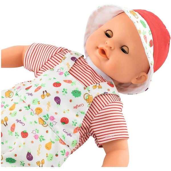 Corolle Bebe Bath Calypso Garden, sanft nach Vanille duftende Badepuppe für Kinder ab 18 Monaten