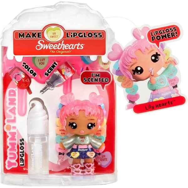 Yummiland x Sweethearts Lipgloss-Puppen: Puppen mit Herz DIY-Lipgloss-Set