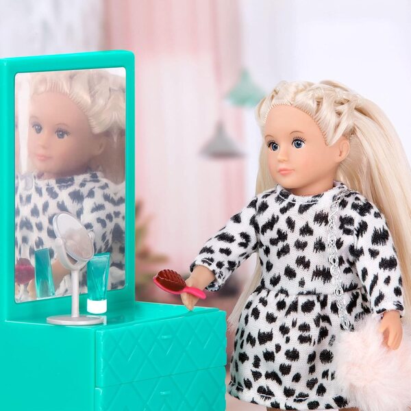Mini bábika Lori Brinne 6-palcová módna bábika so šatami a doplnkami pre deti 3+