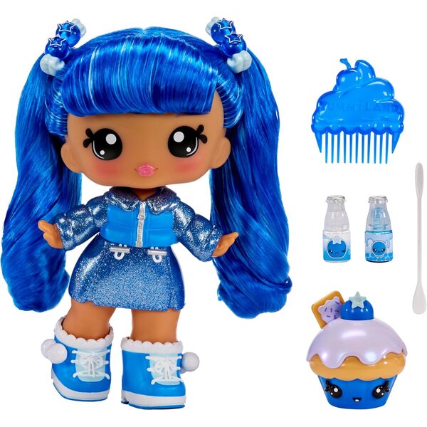 Yummiland Rory Blueberry große Puppe mit Lipgloss und Num Nom – ab 4 Jahren