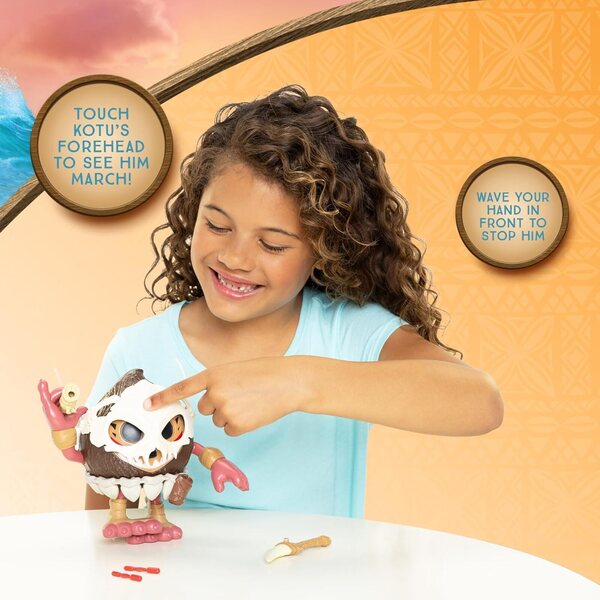 Actionfigur Disney Moana 2 Kotu mit Maske, Dolch und Dartspielzeug