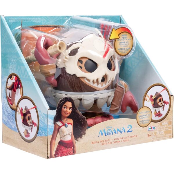 Actionfigur Disney Moana 2 Kotu mit Maske, Dolch und Dartspielzeug