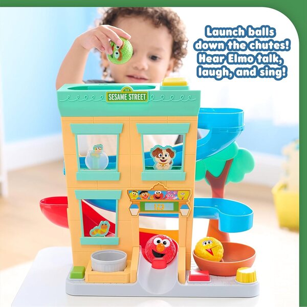 Sesame Street - Ensemble de jeu autour du quartier avec balles, sons et phrases pour enfants de 12 mois et plus