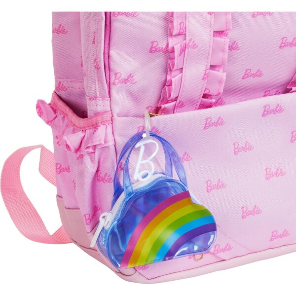 Barbie-Regenbogentaschen-Zubehörset mit Pyjamas und Pyjama-Partyartikeln