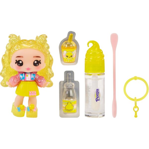 Yummiland x Peeps Lip Gloss Doll – Goldie Mallows, Ages 4+