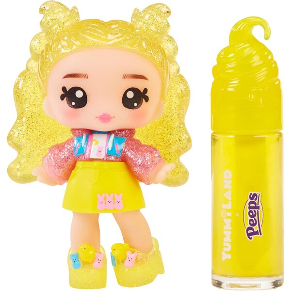 Yummiland x Peeps Lip Gloss Doll – Goldie Mallows, Ages 4+