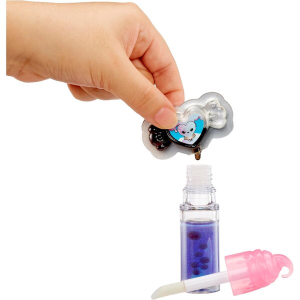 Yummiland Lipgloss-Puppe Sour Sweeties Nina Heartpop – Spielzeug mit DIY-Lipgloss und Schlüsselanhänger