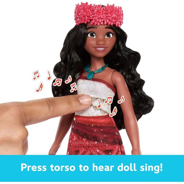 Mattel Disney Moana 2 Singer Doll med originalklänning och accessoarer