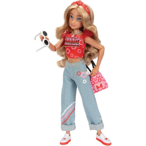 Disney ILY 4ever Puppe inspiriert von Minnie, 29 cm, mit Garderobe und funkelndem Ring