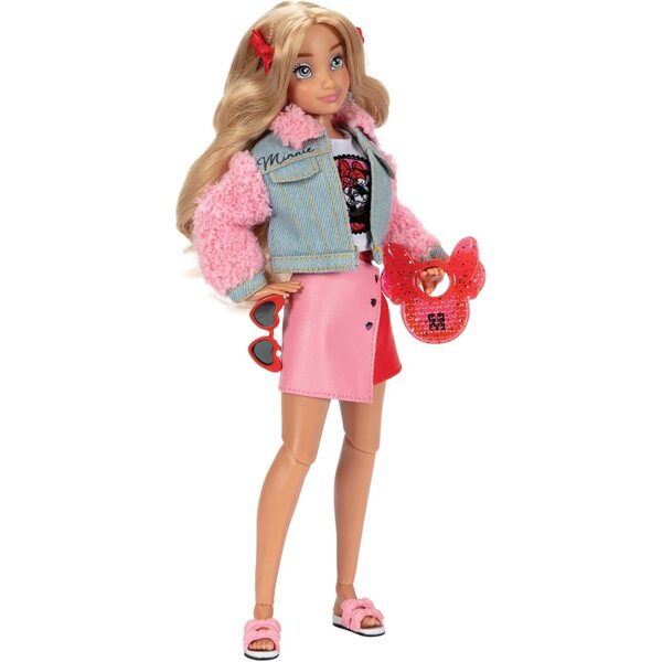 Disney ILY 4ever Puppe inspiriert von Minnie, 29 cm, mit Garderobe und funkelndem Ring
