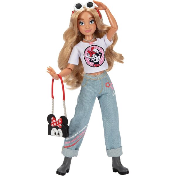 Disney ILY 4ever Puppe inspiriert von Minnie, 29 cm, mit Garderobe und funkelndem Ring