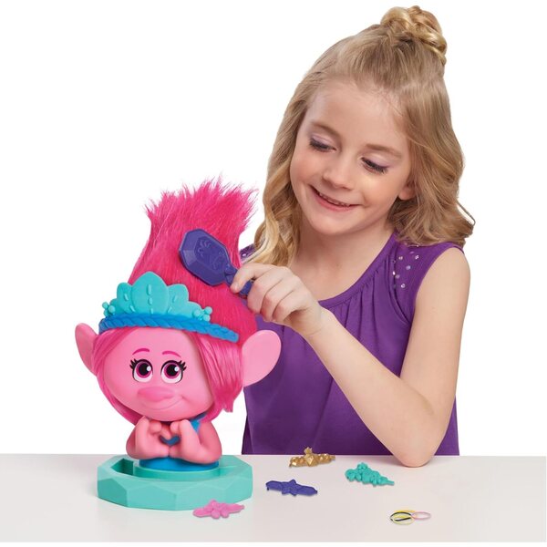 DreamWorks Trolls Band Together Poppy Styling Head mat 11 Accessoiren fir Kanner 3+