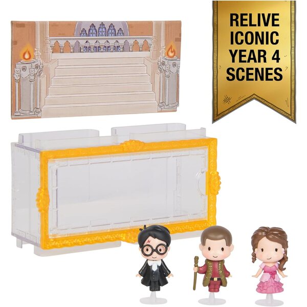 Harry Potter Micro Magical Moments Year 4 Figurenset mit Harry, Hermine und Viktor Krum