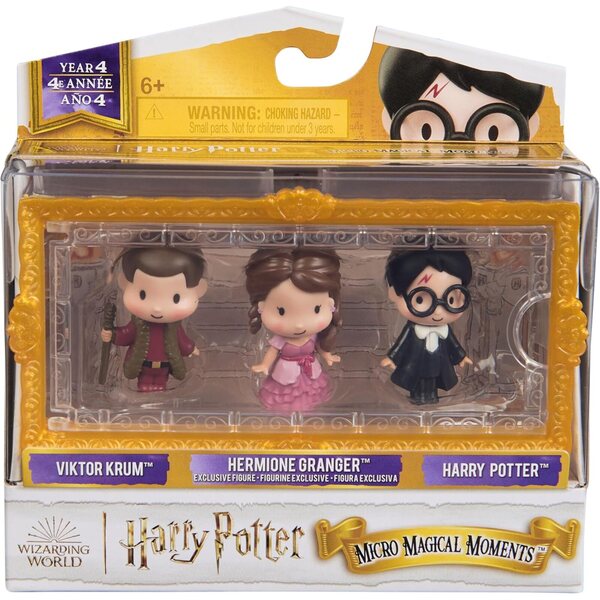 Harry Potter Micro Magical Moments Year 4 Figurenset mit Harry, Hermine und Viktor Krum