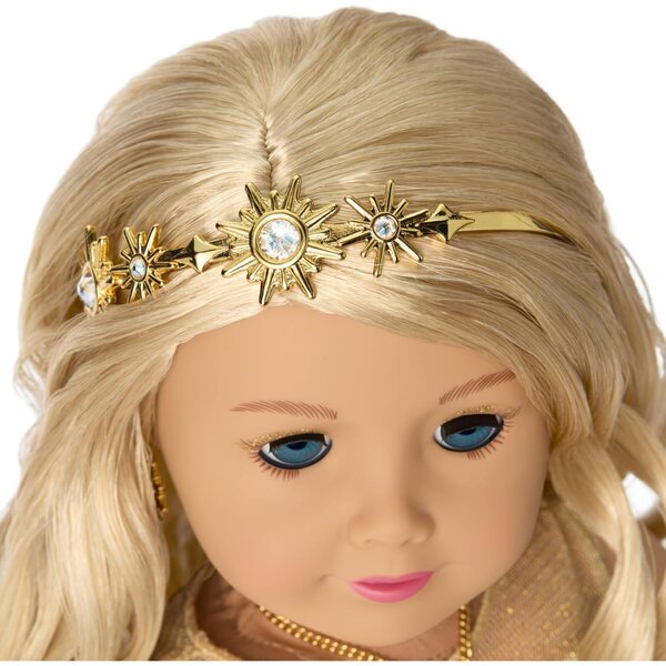Zlata zbirateljska lutka American Girl 2025 s kristali Swarovski