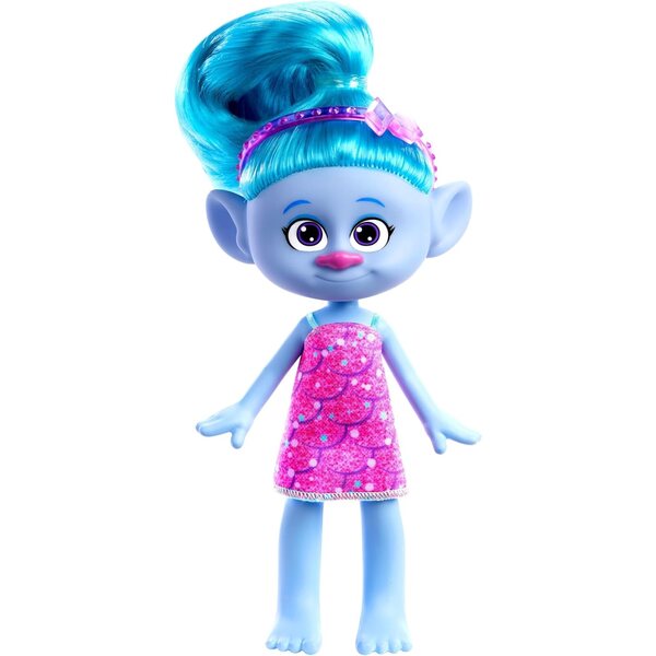 Mattel Trolls Band Together Poupée chenille avec cheveux colorés et accessoire de mode