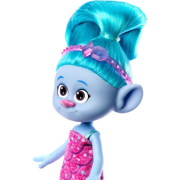 Mattel Trolls Band Together Poupée chenille avec cheveux colorés et accessoire de mode