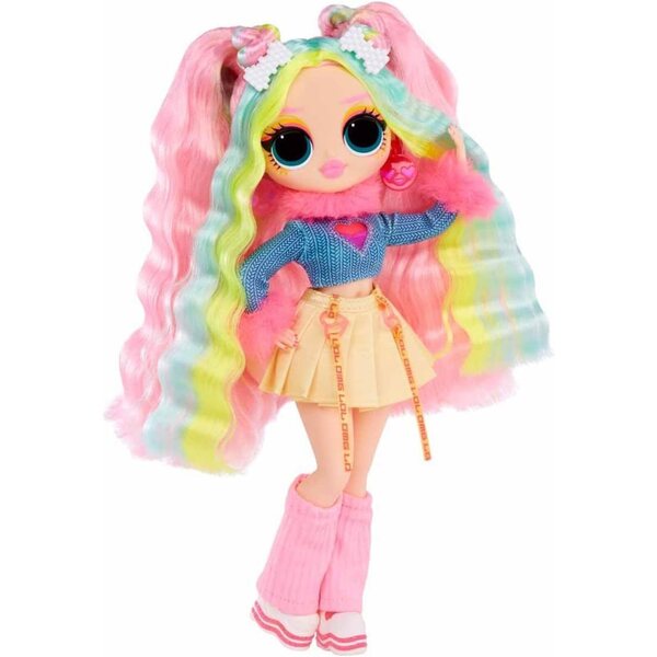 L.O.L. Surprise OMG Bubblegum DJ Fashion Doll Farbwechsel, Haare und Kleidung