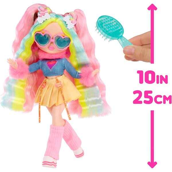 L.O.L. Surprise OMG Bubblegum DJ Fashion Doll Farbwechsel, Haare und Kleidung
