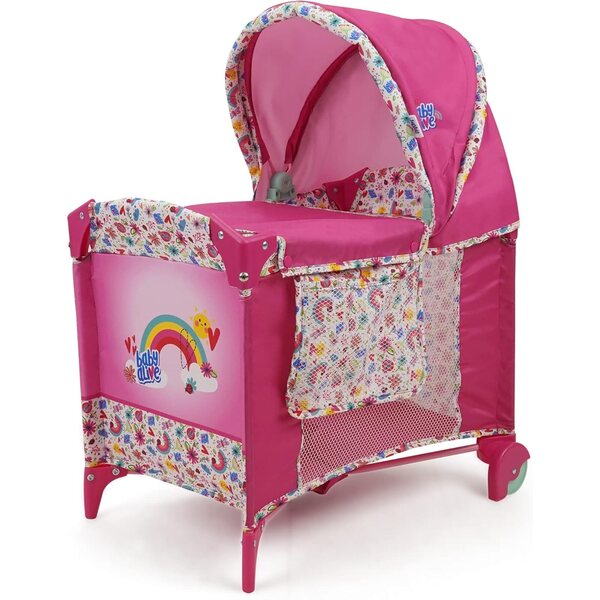 Baby Alive Deluxe Bett mat eraushuelbarem Dach a Poschen, bis zu 46 cm - Poppenspill
