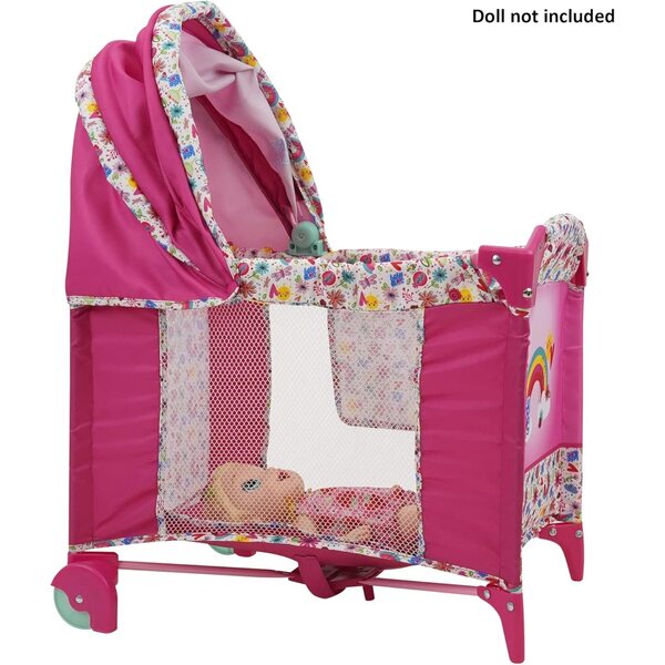 Baby Alive Deluxe Cot με αφαιρούμενη οροφή και τσέπες, έως 46 cm - Dolls Game