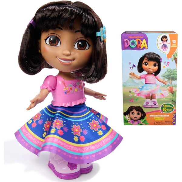Dora Interactive Dance with me 2 seeliku, kakskeelsete fraaside ja muusikaga lastele vanuses 3+