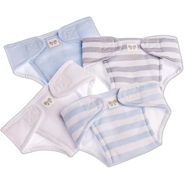 Washable and Reusable Diapers for 14-18 inch Dolls - Set of 4 JC Toys