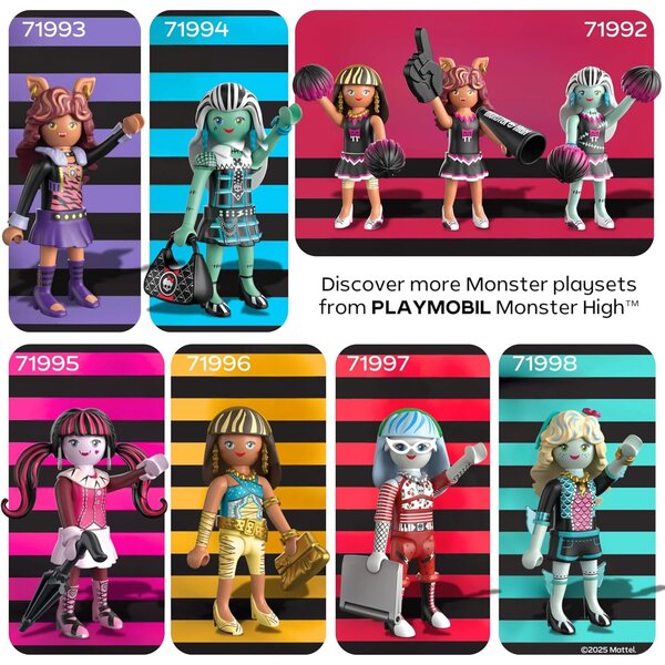 Playmobil Monster High Draculaura: Glam Gothic päivänvarjolla ja ainutlaatuisilla yksityiskohdilla