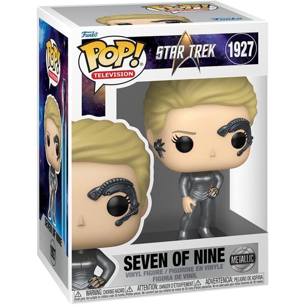 Funko Pop! Star Trek Voyager Seven of Nine Metallica - Συλλεκτικό ειδώλιο 10,9 cm