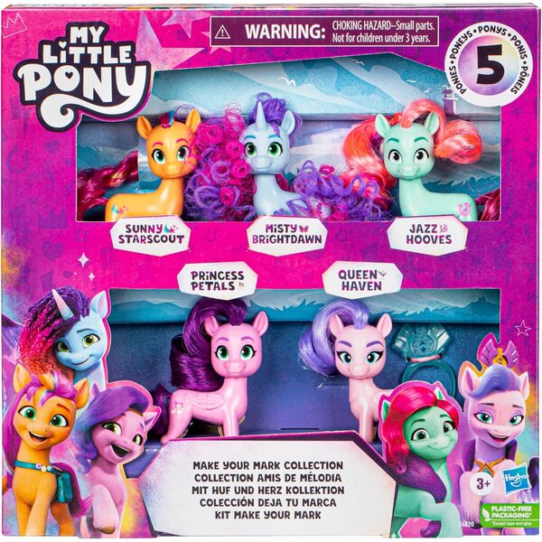 My Little Pony Make Your Mark Sada 5 figúrok 7,5 cm pre deti od 3 rokov