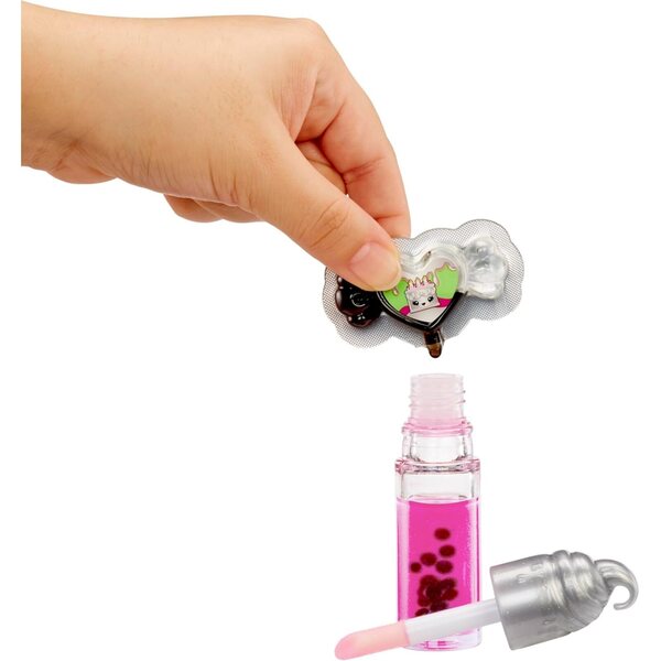Yummiland Lip Gloss Doll: Sour Sweeties - Misty Cakes Includes DIY Lip Gloss + Removable Keychain, Cosmetic Play, Collectible, Ages 4+