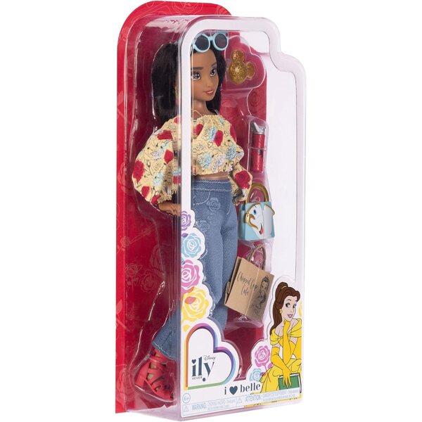 Disney ILY 4EVER Belle 29 cm große Puppe mit glitzerndem Mickey-Ring und Modeaccessoires
