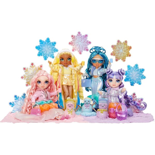 Rainbow High Skyler Winter Wonderland – 27,9 cm große Puppe mit magischer Mode und Schneemann-Set